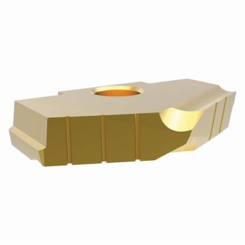 Allied Machine & Engineering High Performance 1024T-0224 D Series Oversized Replaceable Spade Drill Insert, 2-3/4 in Dia, 3/8 in THK, Standard Geometry, TiN Coated